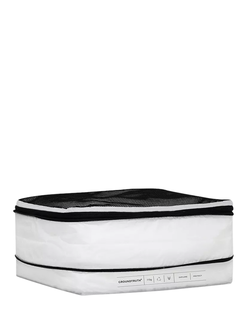 GROUNDTRUTH packing cubes set of 2 white - British product