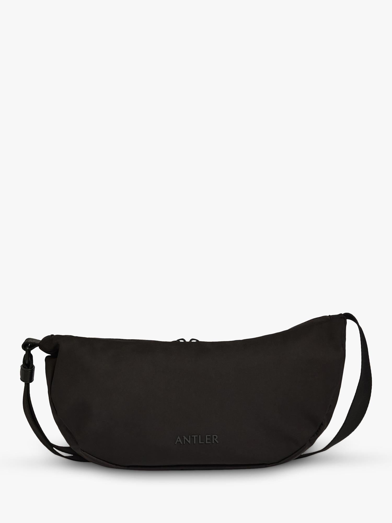 Antler Icon Sling Bag black cross body bag, imported from the UK