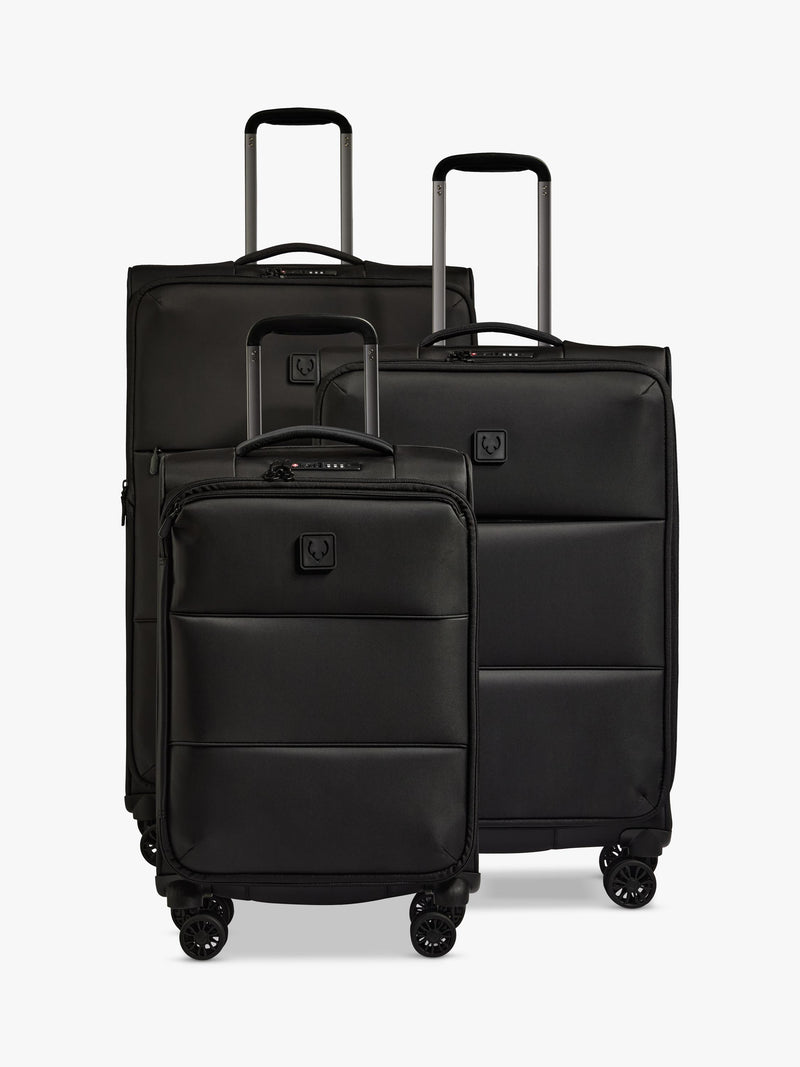 Antler Soft Stripe 2.0 cabin suitcase 55cm sand - British product