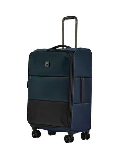 John Lewis Antler Soft Stripe 2.0 Spinner Suitcase, Navy, 88L- Buy online at McGrocer