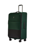 Antler Soft Stripe 2.0 4 Wheel 81cm Large Expandable Suitcase, Black