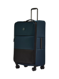 Antler Soft Stripe 2.0 4 Wheel 81cm Large Expandable Suitcase, Black