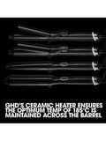 ghd Chronos Curve conical hair curler black, imported from the UK