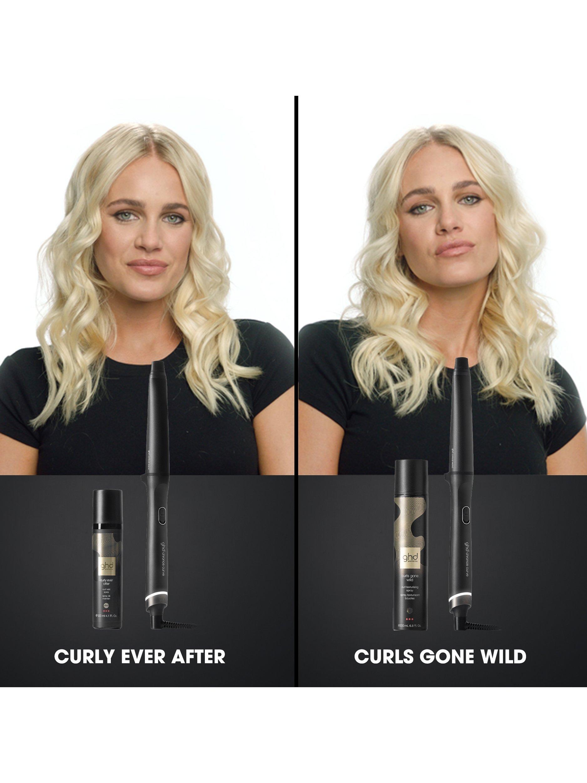 ghd Chronos Curve conical hair curler black, imported from the UK