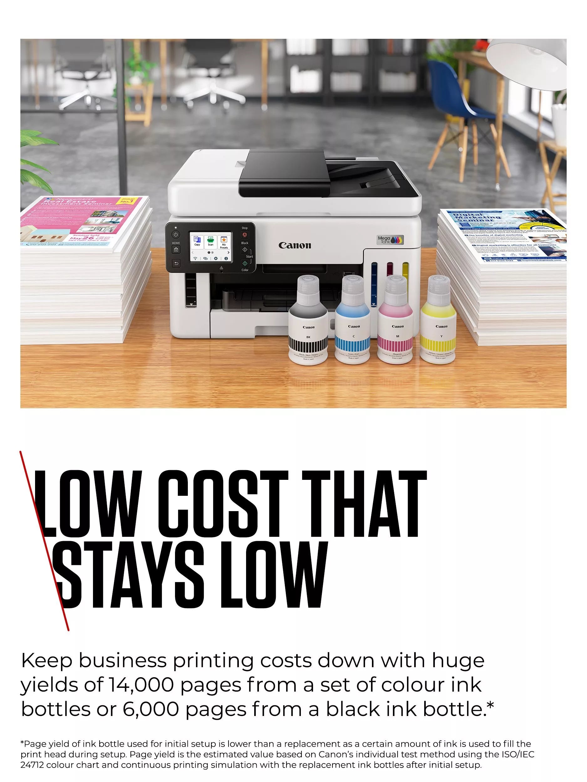 Canon MAXIFY GX6150 all-in-one printer white, imported from the UK