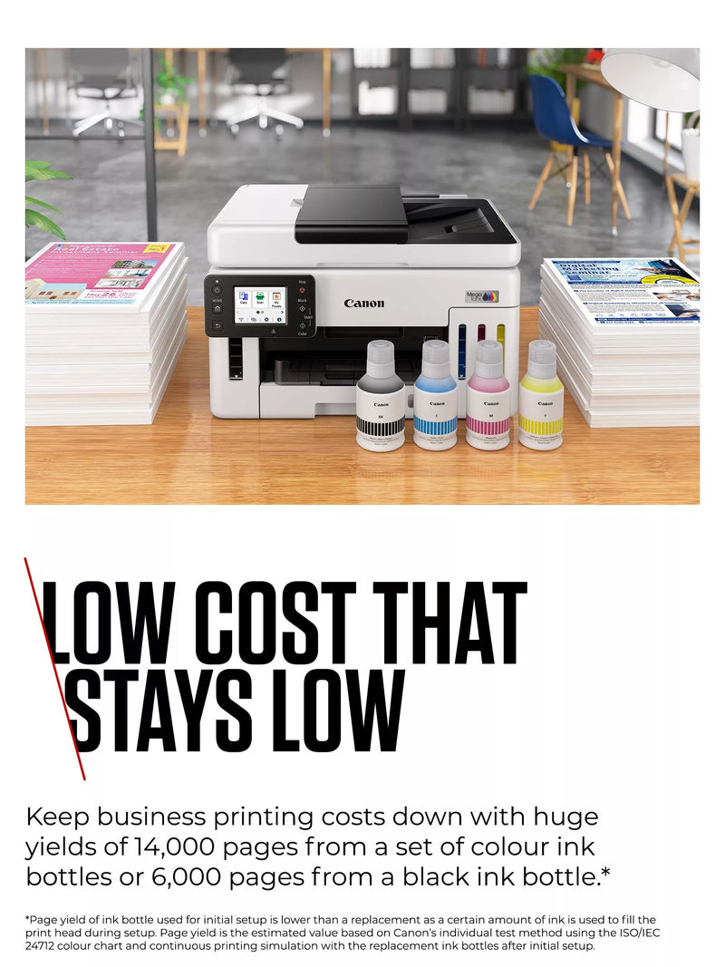 Canon MAXIFY GX6150 all-in-one printer white, imported from the UK