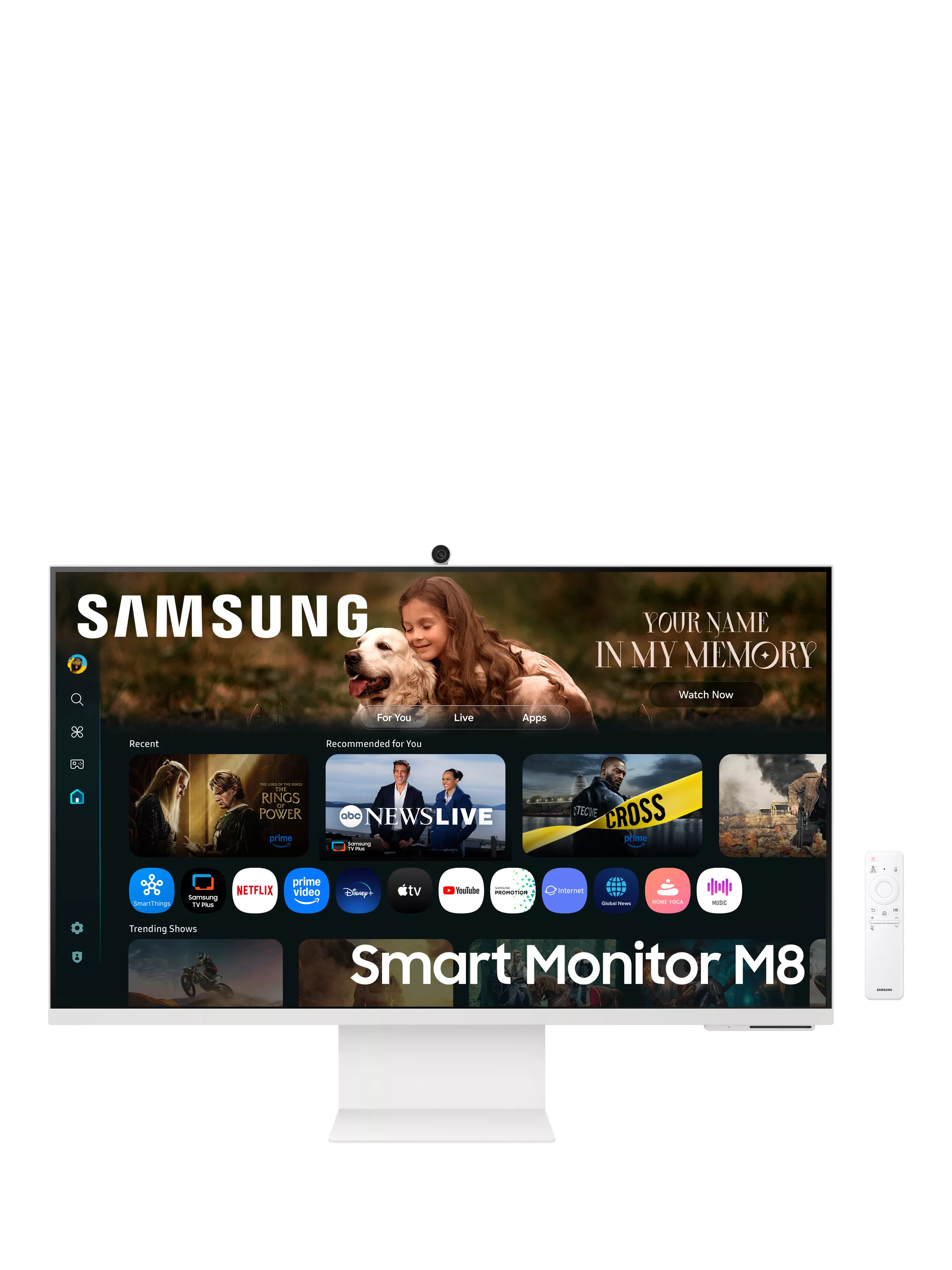 Samsung 32 inch 4K UHD smart monitor, imported from the UK