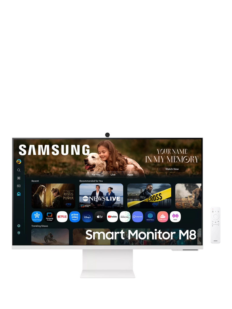 Samsung 32 inch 4K UHD smart monitor, imported from the UK