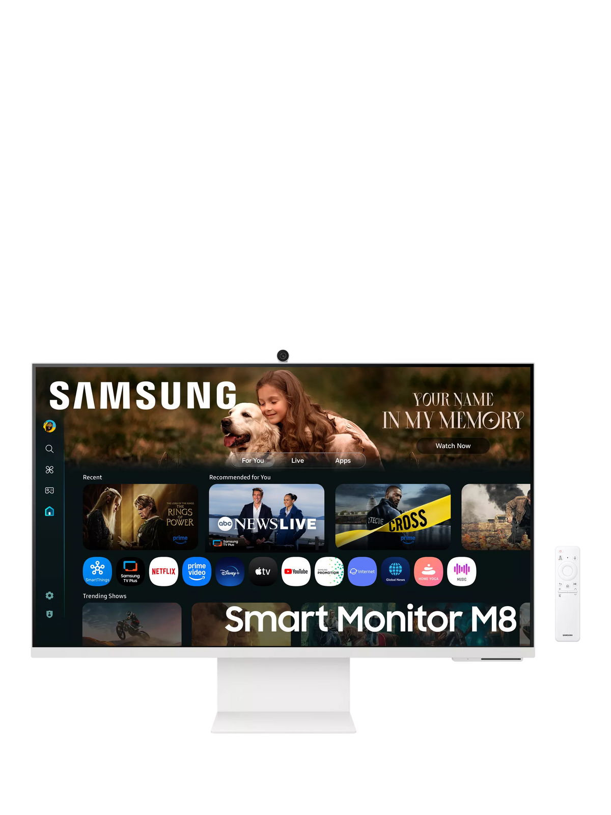 Samsung 32 inch 4K UHD smart monitor, imported from the UK