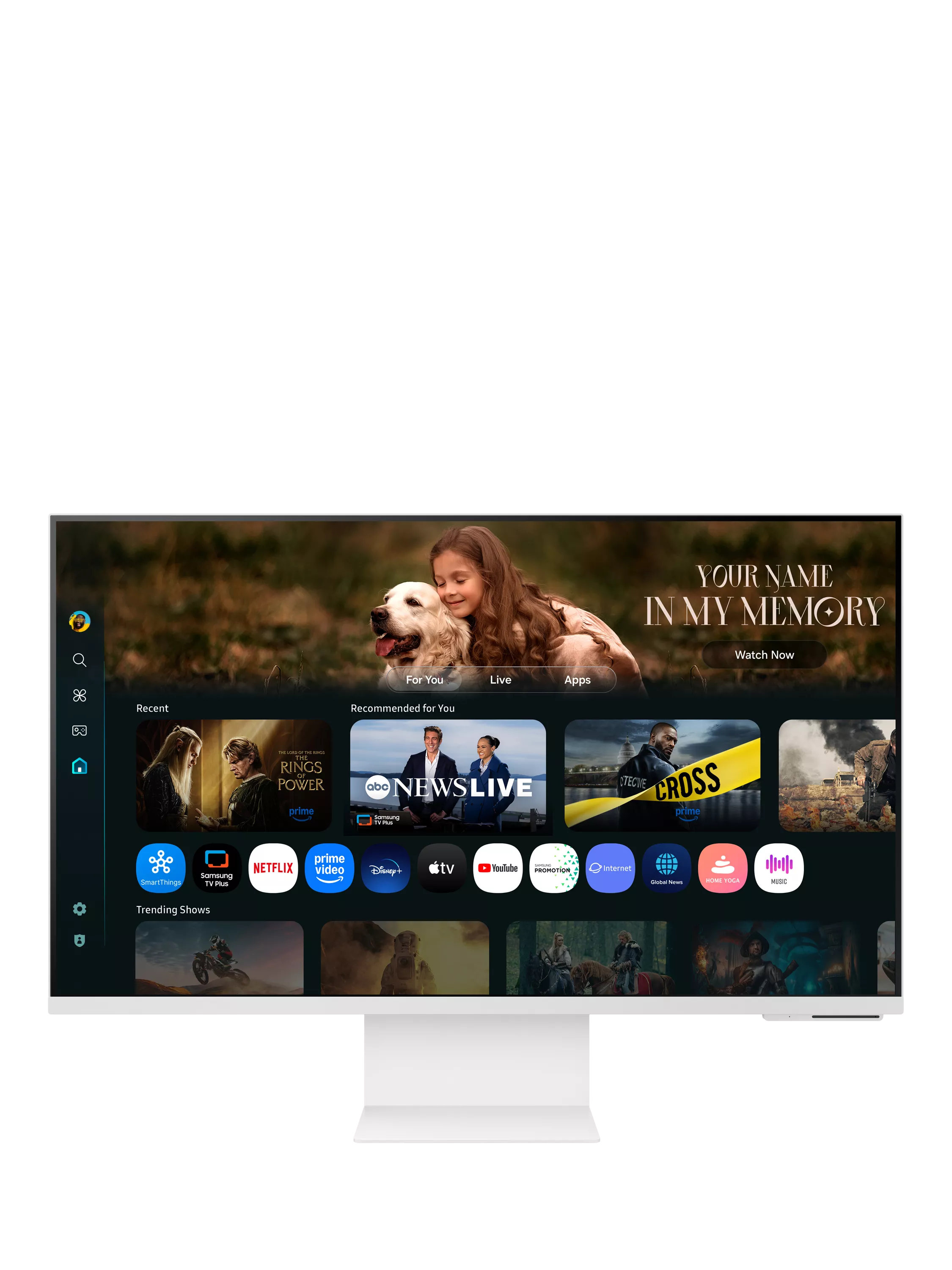 Samsung 32 inch 4K UHD smart monitor, imported from the UK
