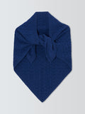 John Lewis cable knit wool blend bandana scarf - British product