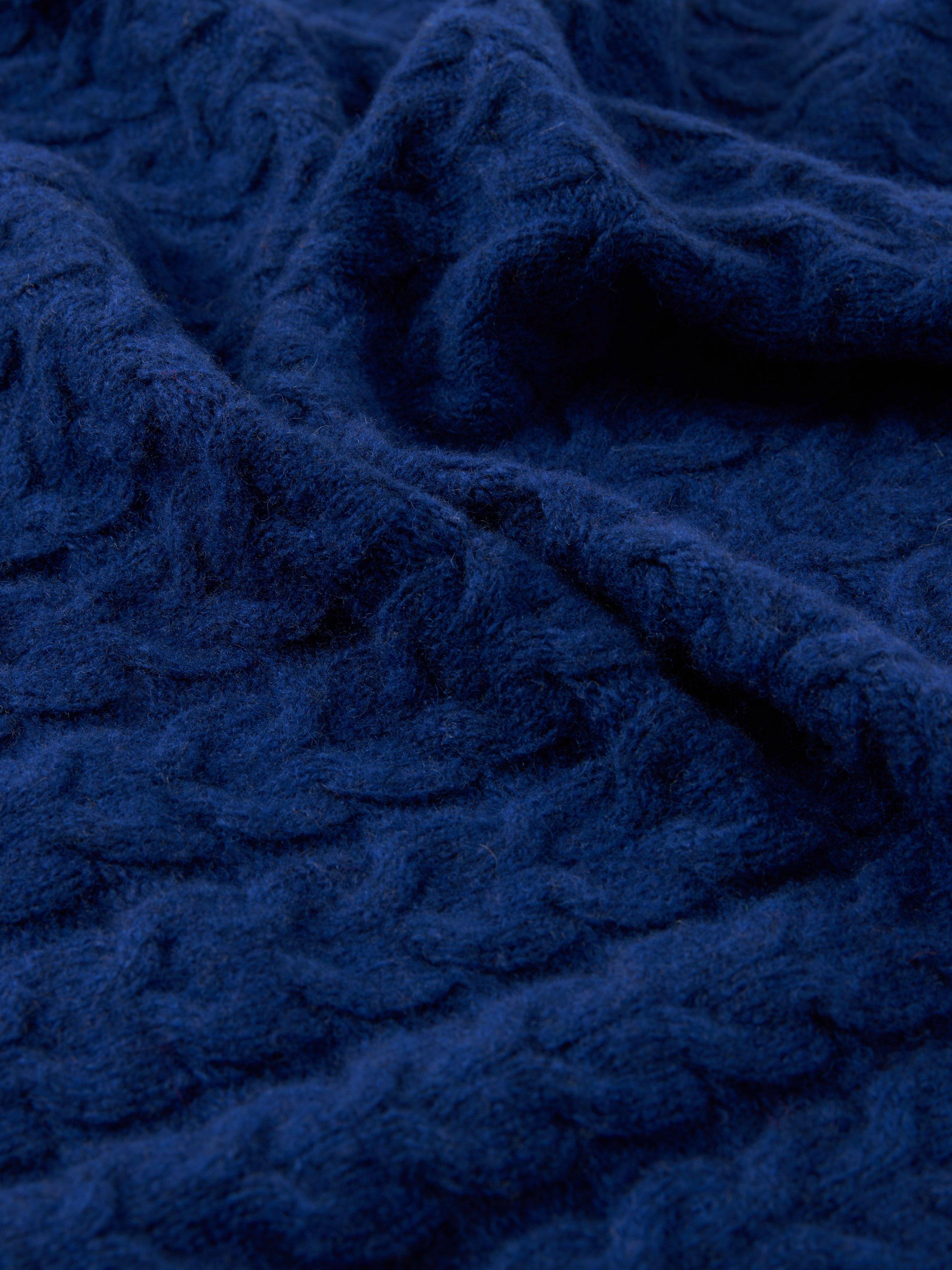 John Lewis cable knit wool blend bandana scarf - British product