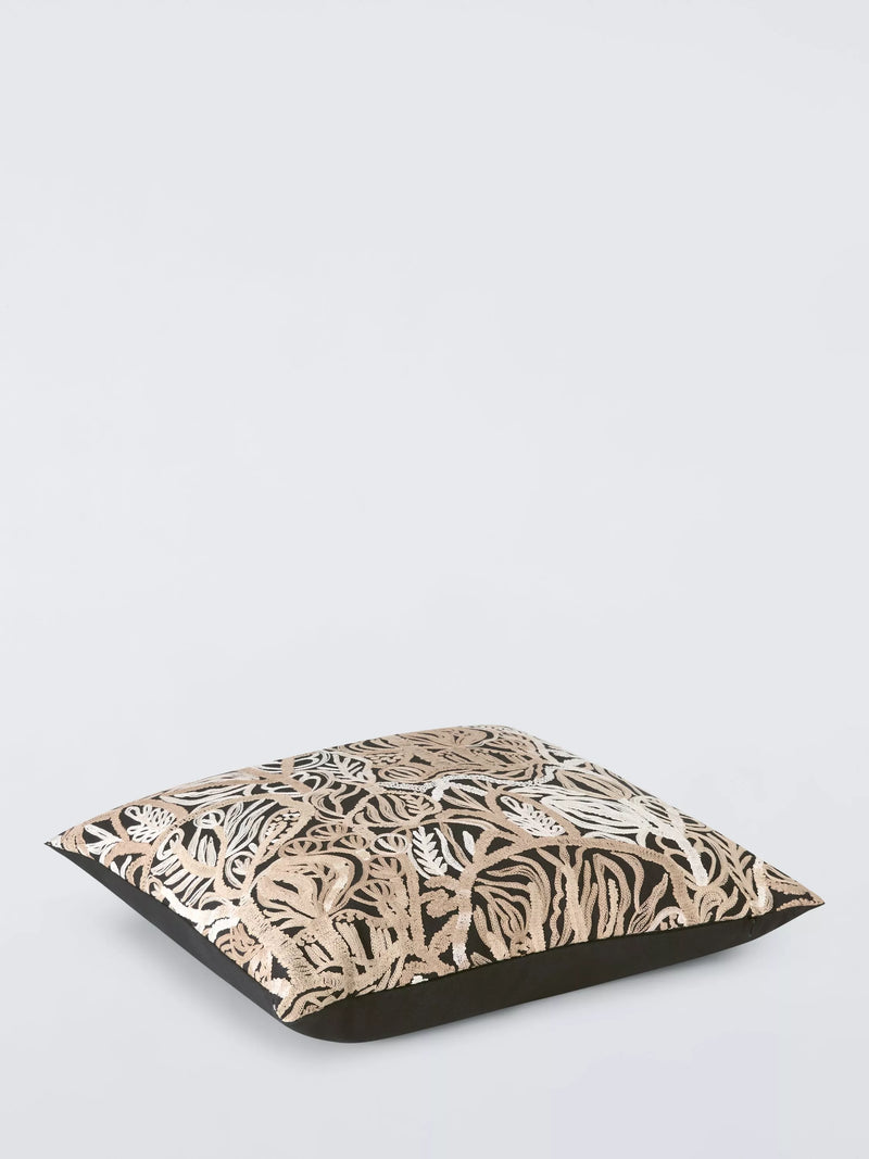 John Lewis Canna Embroidered Cushion 50x50cm (British brand)
