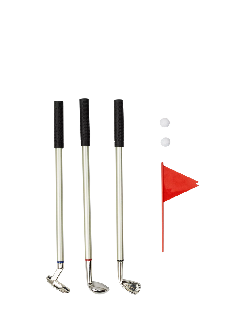 Gentlemen's Hardware Golf Club Pen Set with mini putt green, imported from the UK