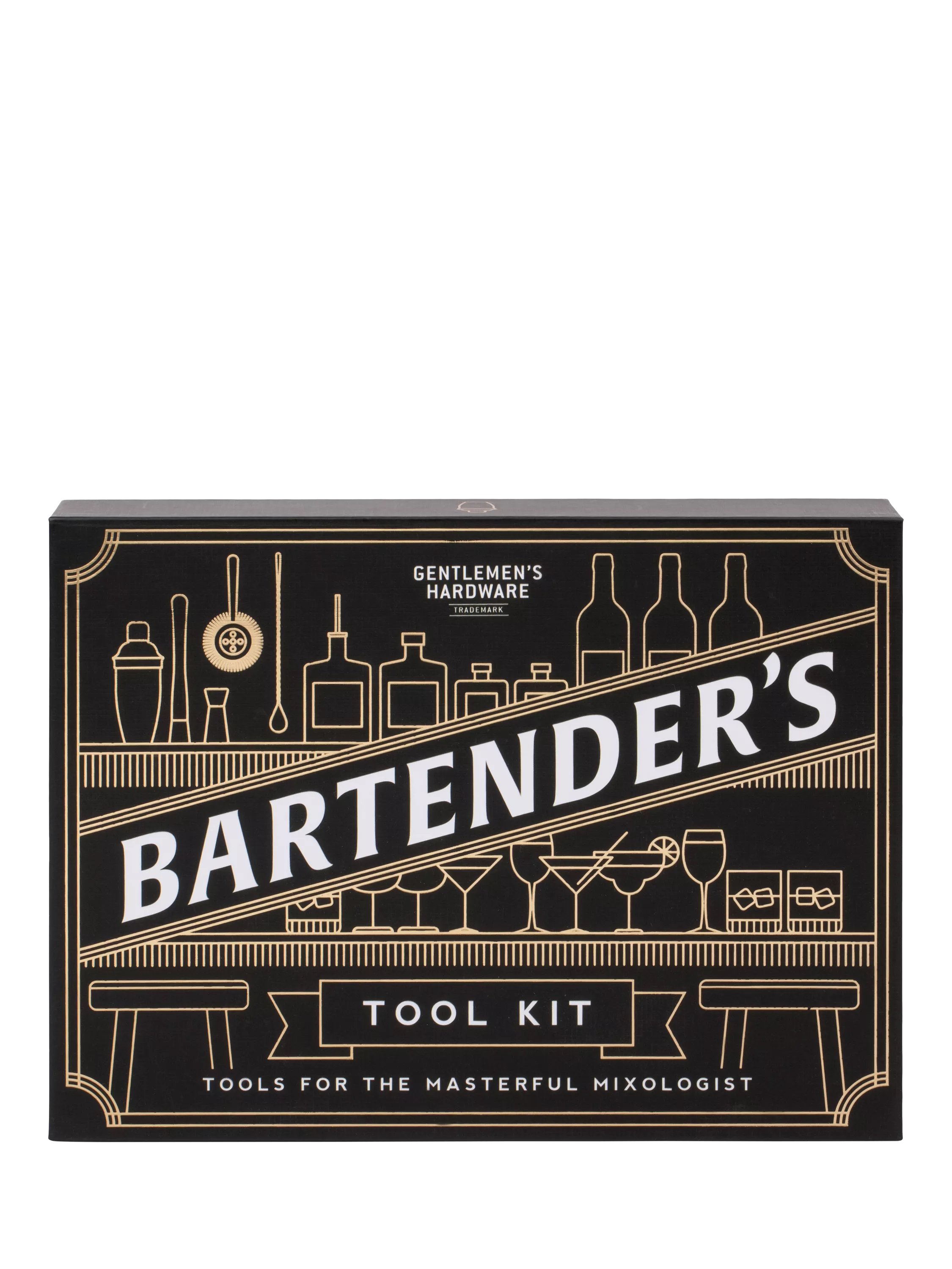 Gentlemen's Hardware Bartender's Kit Black, imported from the UK