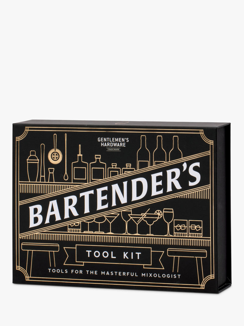 Gentlemen's Hardware Bartender's Kit Black, imported from the UK