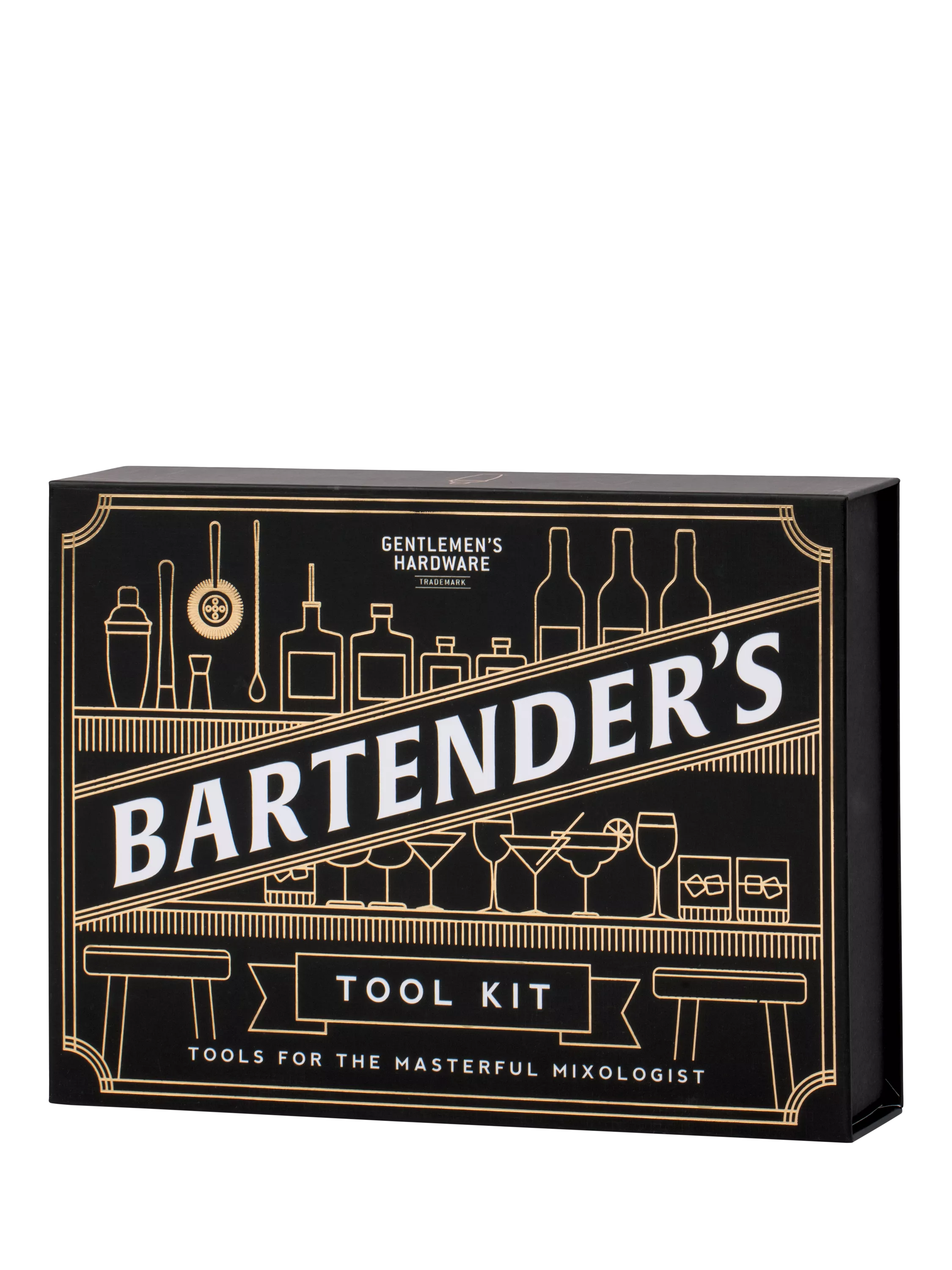 Gentlemen's Hardware Bartender's Kit Black, imported from the UK