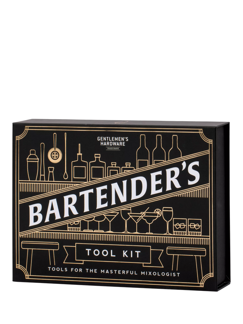 Gentlemen's Hardware Bartender's Kit Black, imported from the UK