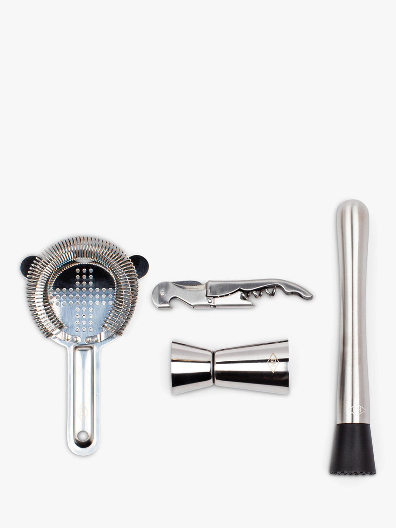 Gentlemen's Hardware Bartender's Kit Black, imported from the UK