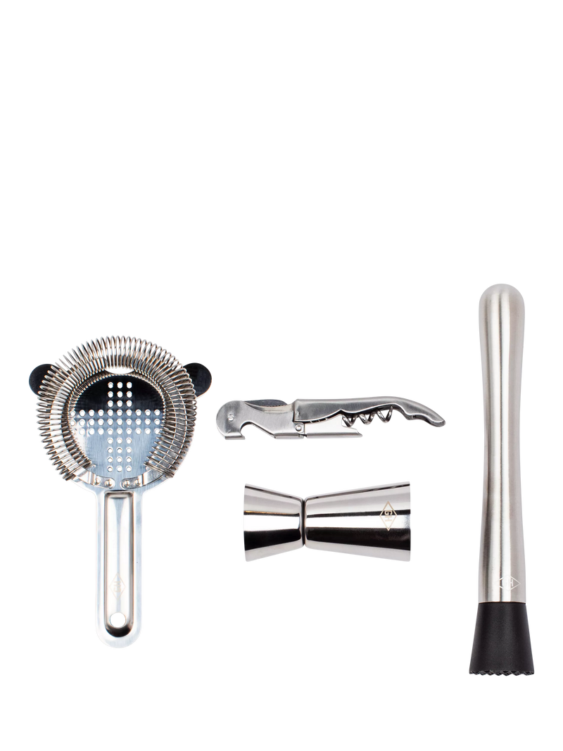 Gentlemen's Hardware Bartender's Kit Black, imported from the UK
