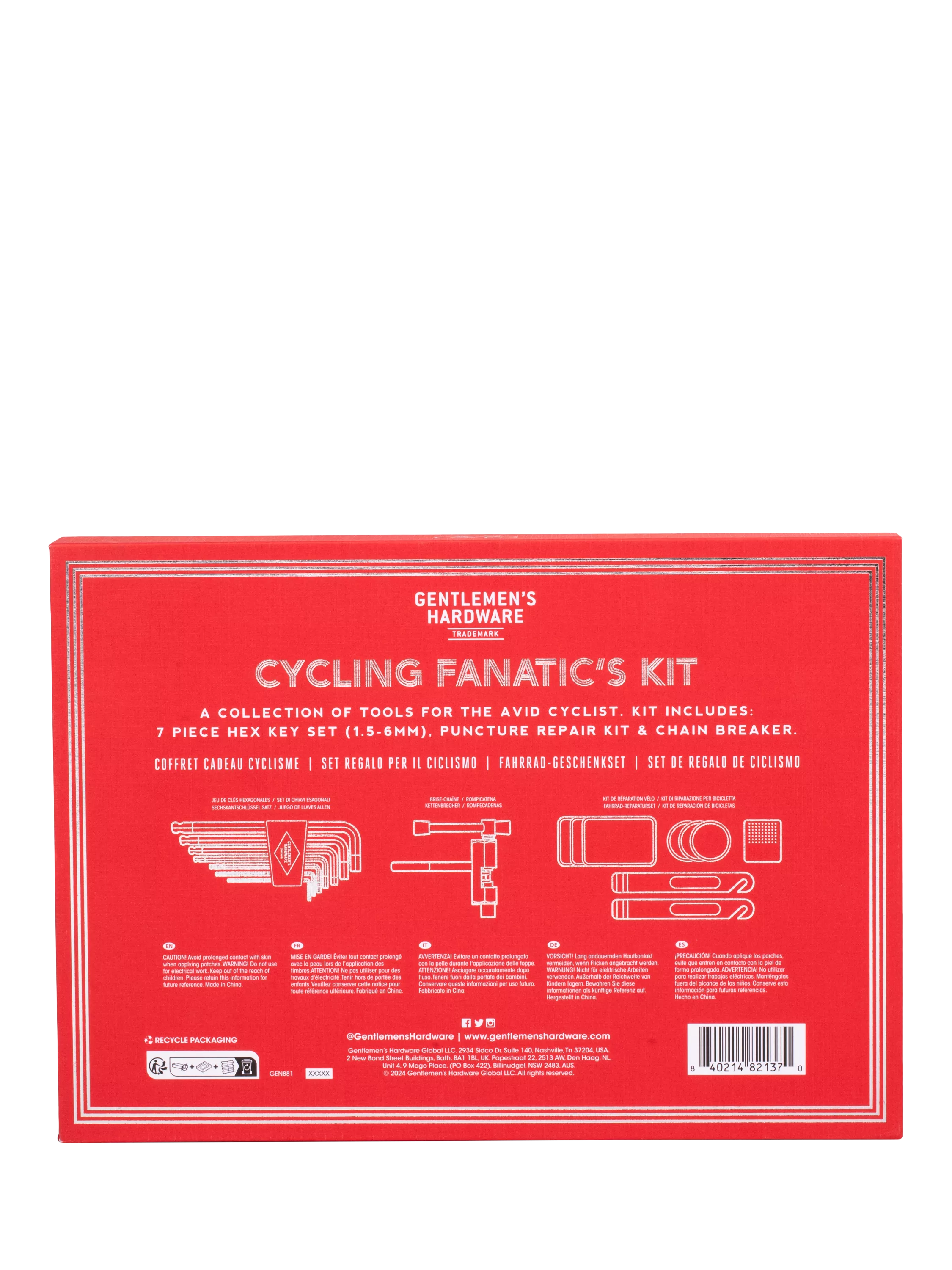 Gentlemen's Hardware Cycling Fanatic's Kit - British product