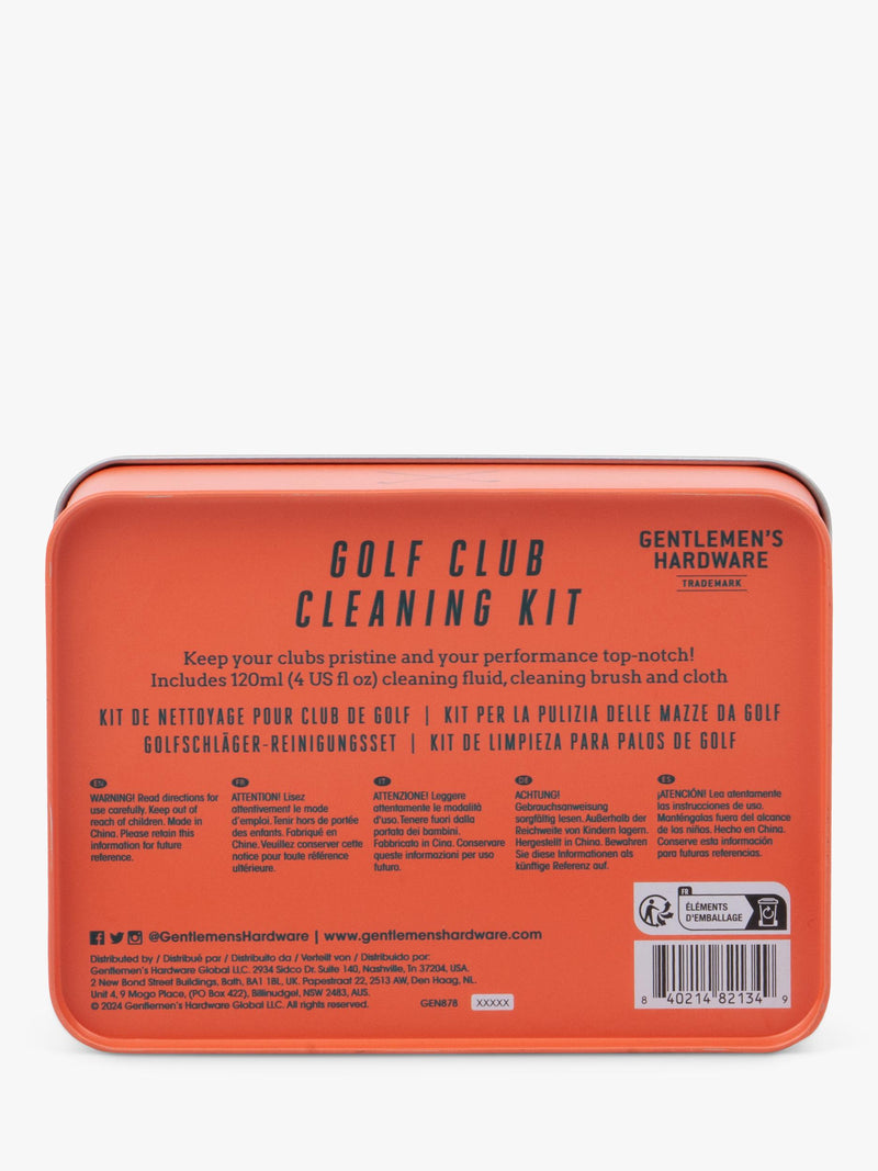 Gentlemen's Hardware golf cleaning kit with brush and cloth - British product