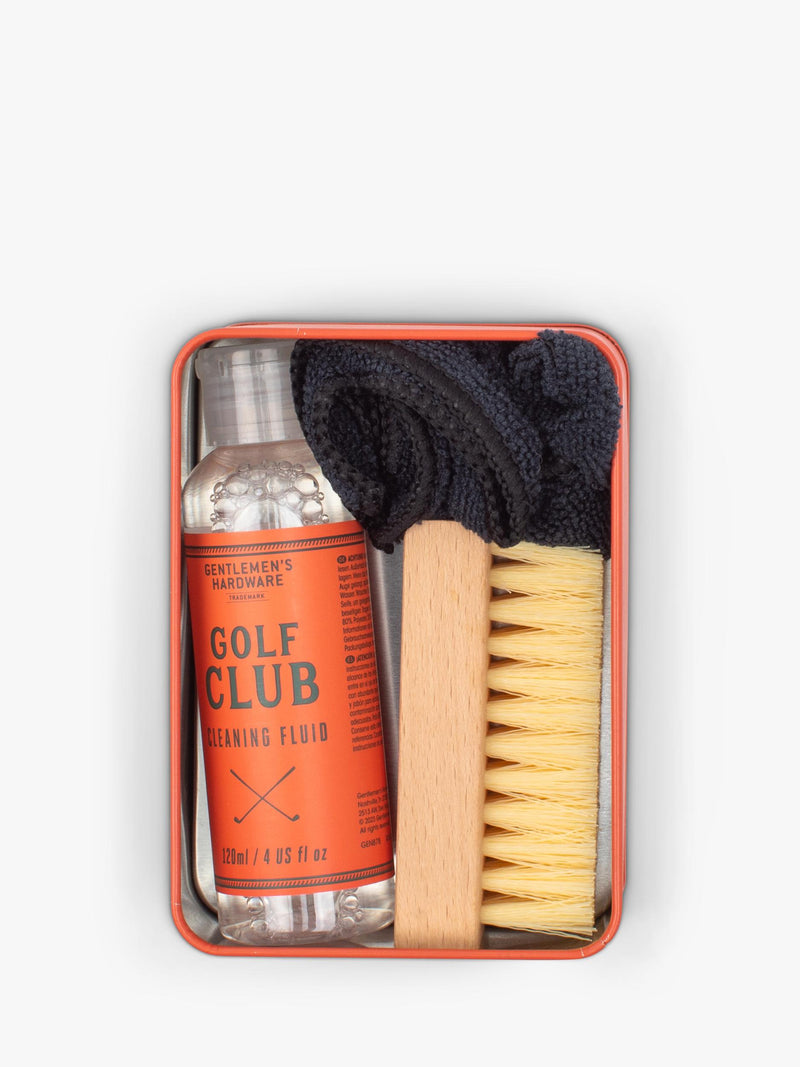 Gentlemen's Hardware golf cleaning kit with brush and cloth - British product