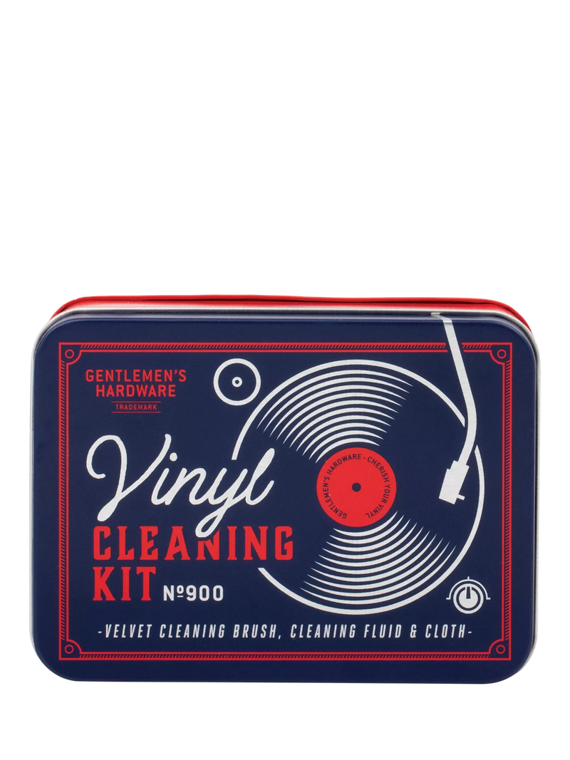 Gentlemen's Hardware vinyl cleaning kit with brush fluid and cloth, imported from the UK