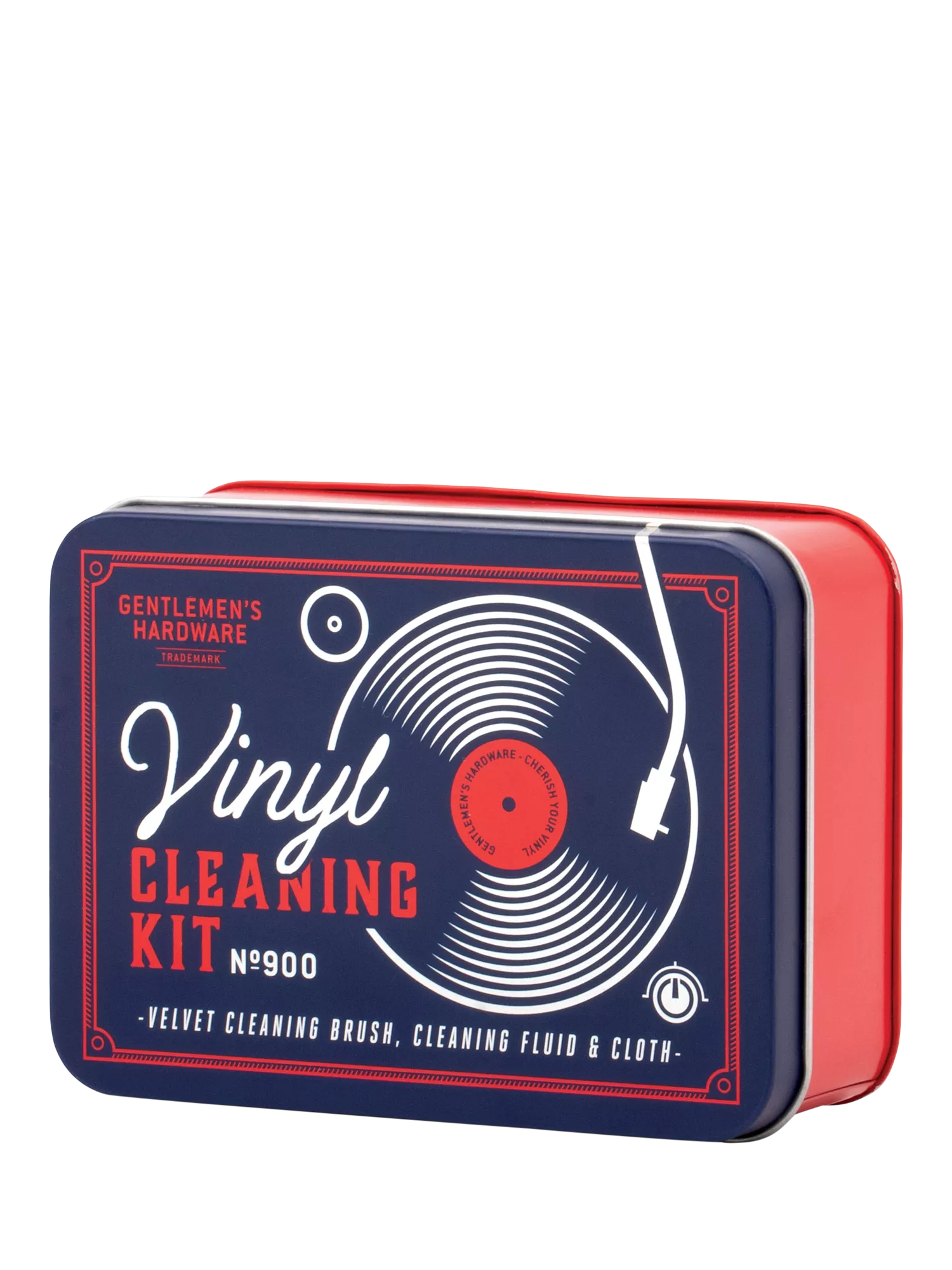 Gentlemen's Hardware vinyl cleaning kit with brush fluid and cloth, imported from the UK