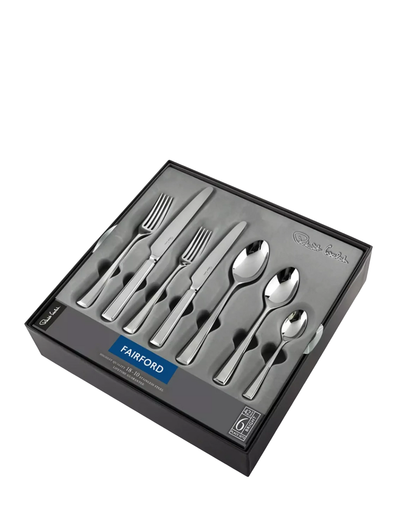 Robert Welch Fairford Bright cutlery set 42 piece (British brand)