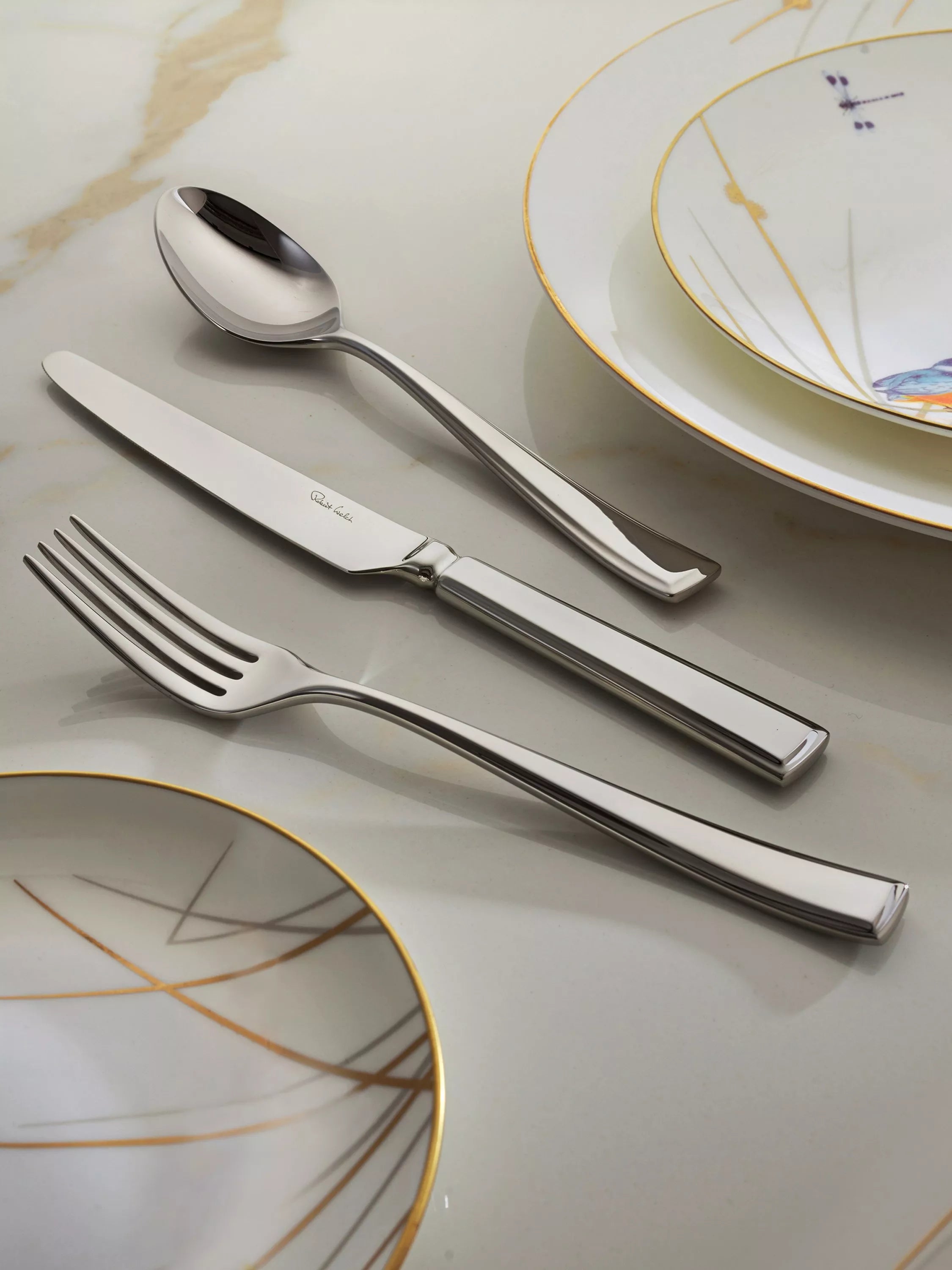 Robert Welch Fairford Bright cutlery set 42 piece (British brand)
