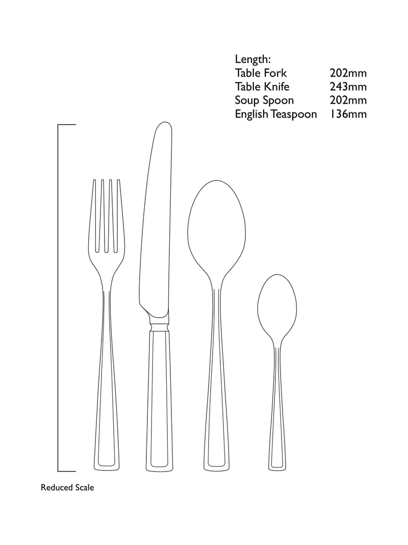 Robert Welch Fairford Bright cutlery set 42 piece (British brand)