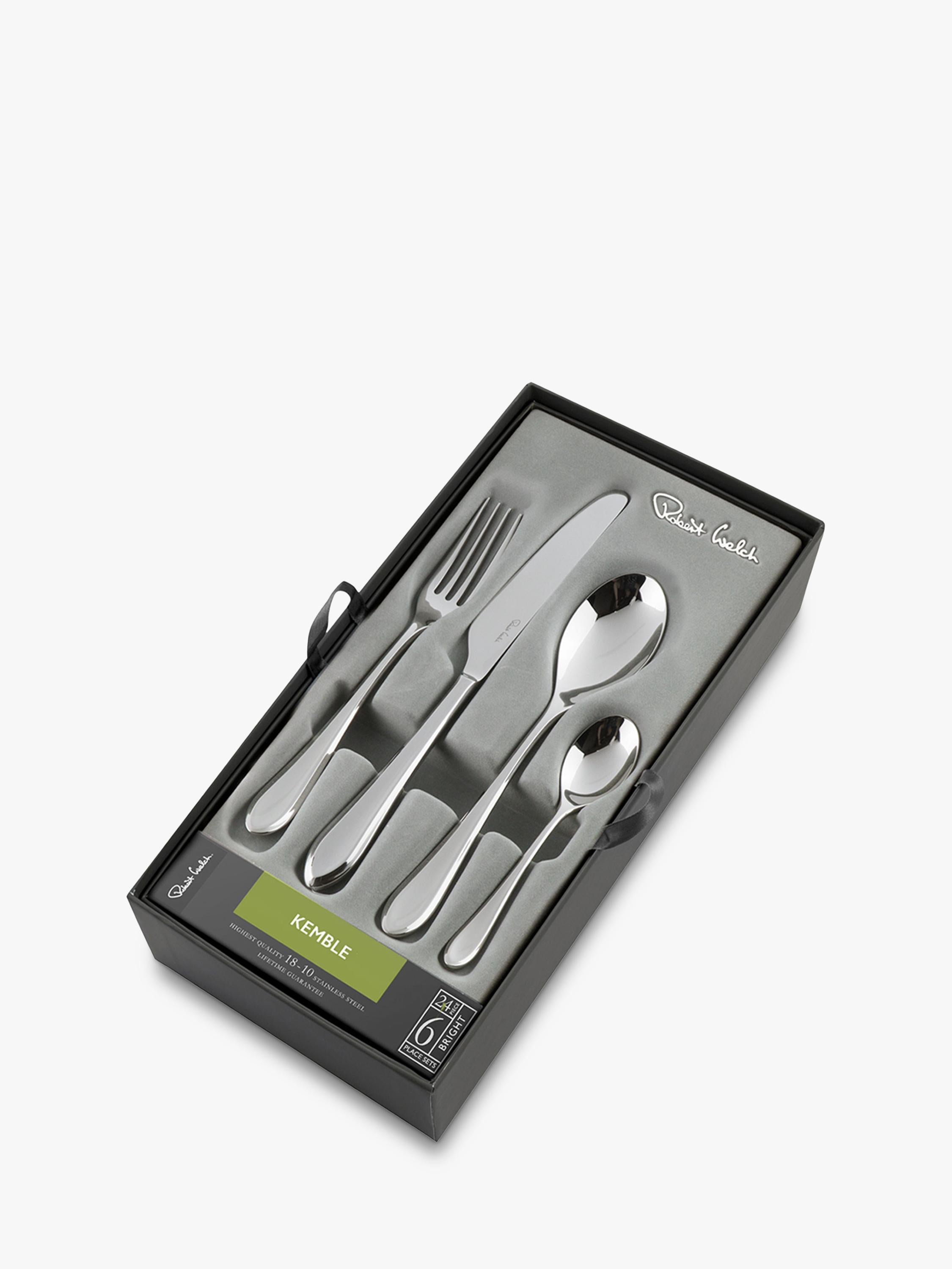 Robert Welch Kemble Bright 24-piece cutlery set (British brand)