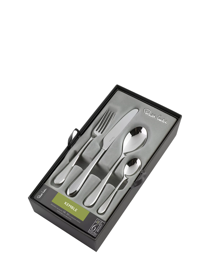 Robert Welch Kemble Bright 24-piece cutlery set (British brand)
