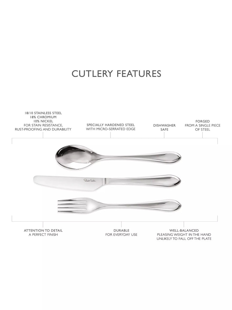 Robert Welch Kemble Bright 24-piece cutlery set (British brand)