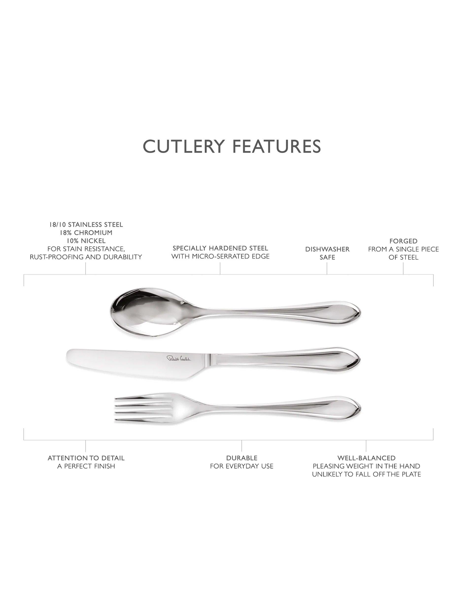 Robert Welch Kemble Bright cutlery set 42 piece - British product