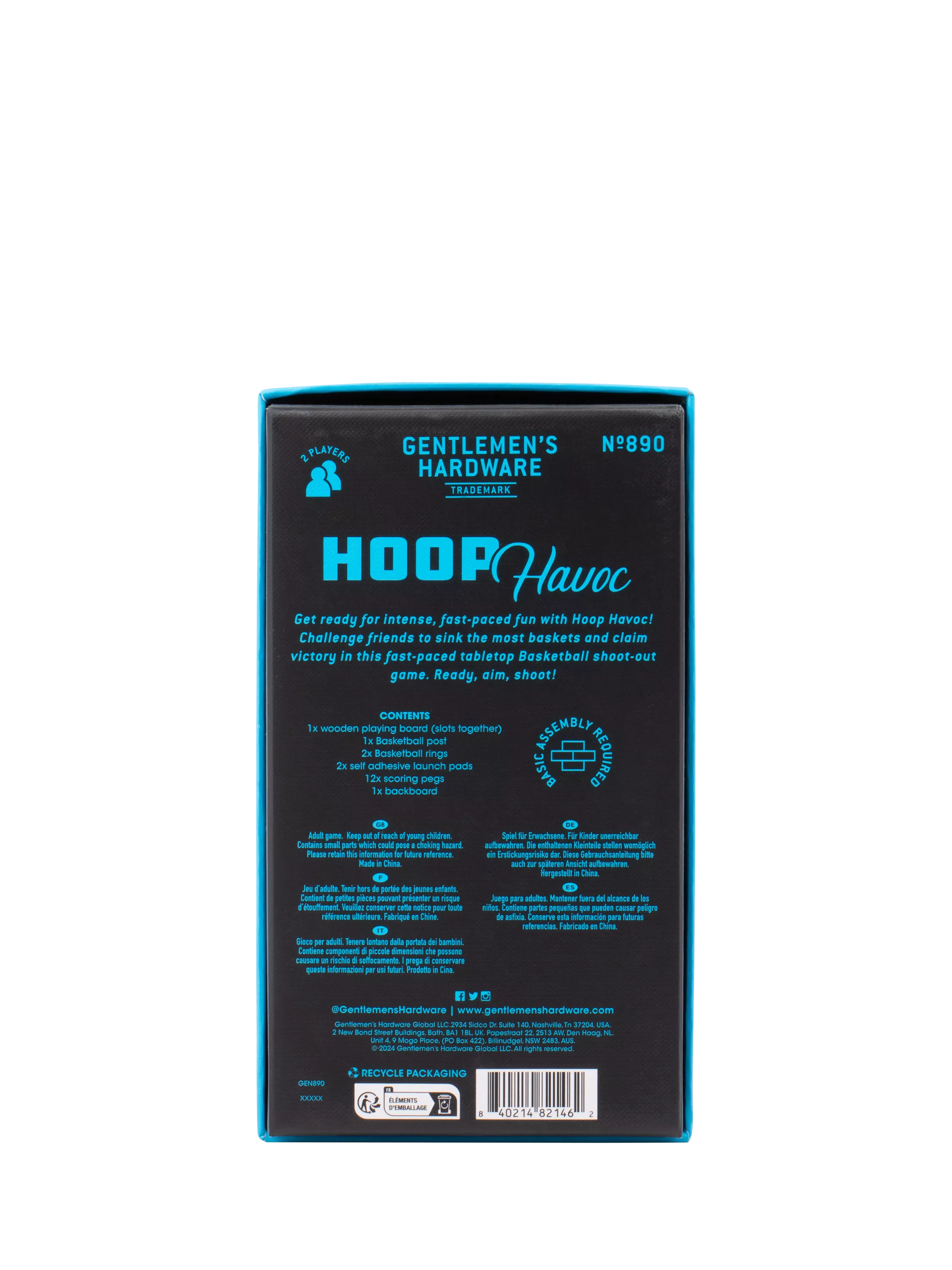 Gentlemen's Hardware Basketball Shot Game (British brand)