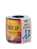 Gentlemen's Hardware blue bike socks in a can, imported from the UK