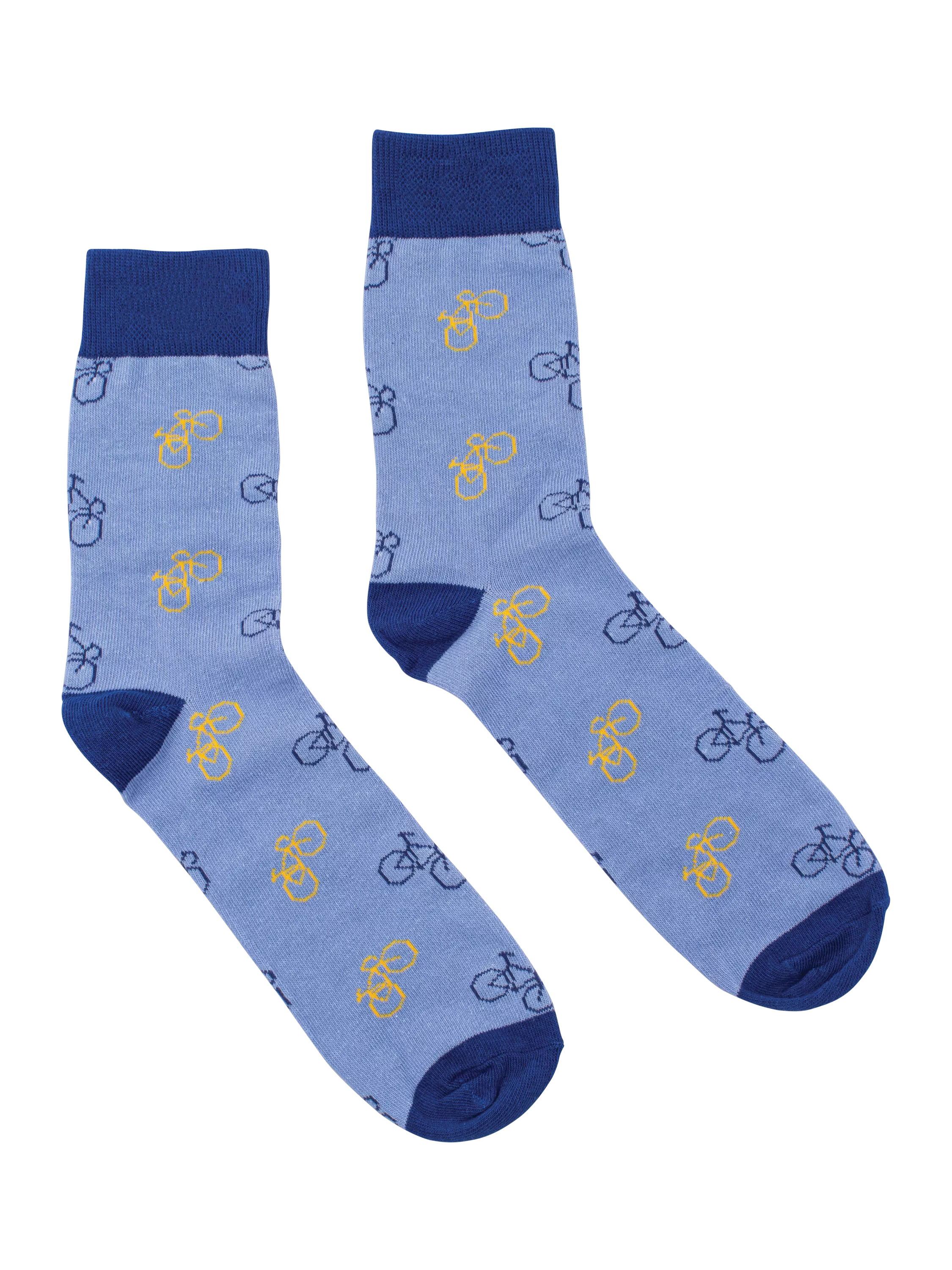 Gentlemen's Hardware blue bike socks in a can, imported from the UK