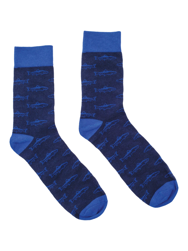 Gentlemen's Hardware fishing socks in a blue can, imported from the UK