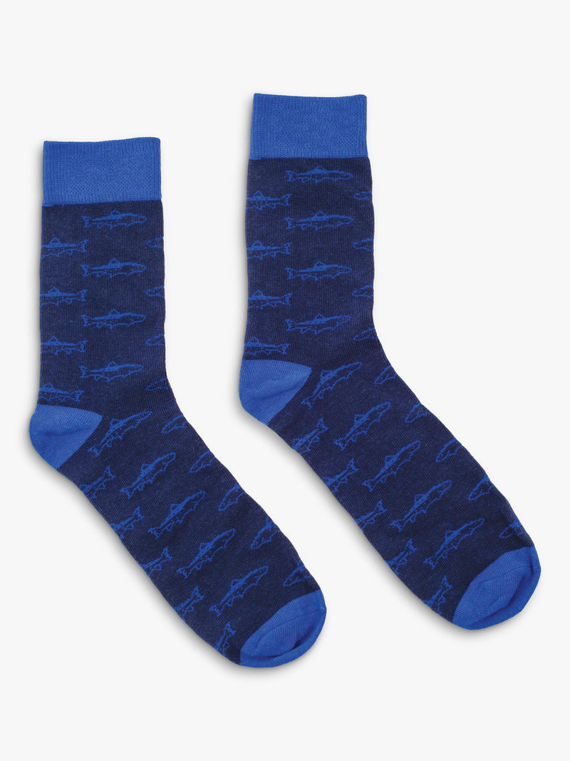 Gentlemen's Hardware fishing socks in a blue can, imported from the UK