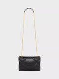 Gerard Darel Le Fanny quilted pure leather bag black, imported from the UK