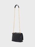 Gerard Darel Le Fanny quilted pure leather bag black, imported from the UK