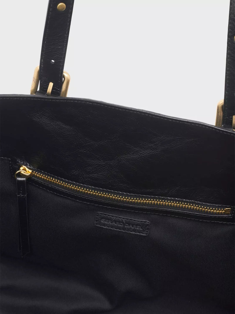 Gerard Darel leather tote bag black (British brand)