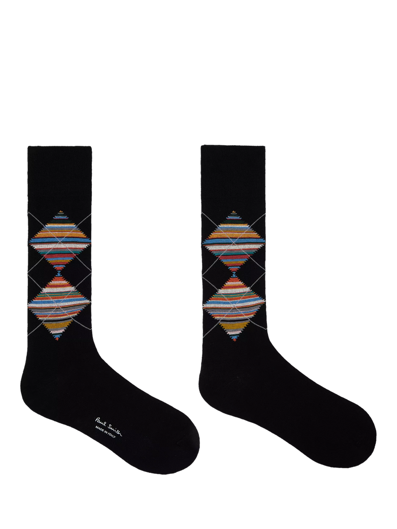 Paul Smith patterned cotton blend socks pack of 3 (British brand)