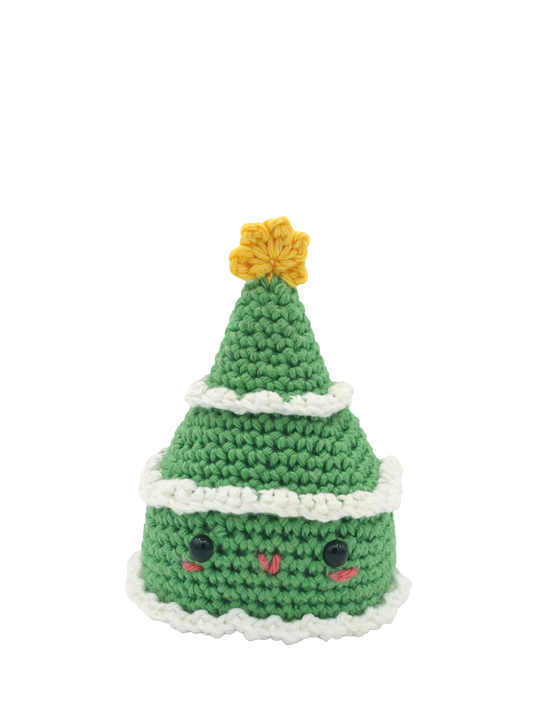 Hardicraft mini Christmas tree crochet kit, beginner craft - British product