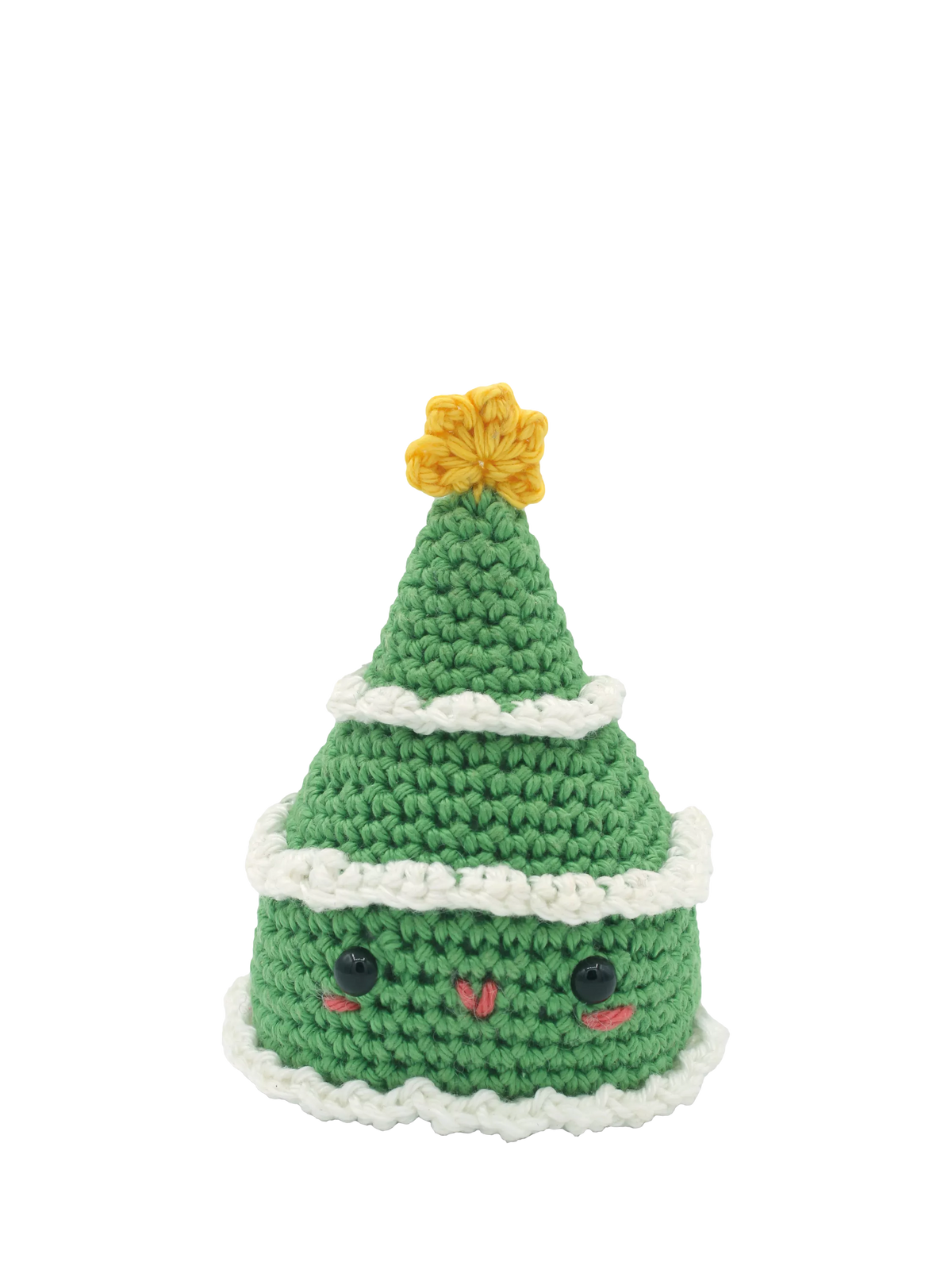 Hardicraft mini Christmas tree crochet kit, beginner craft - British product