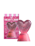 Tinc heart glitter light in pink - British product