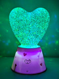 Tinc heart glitter light in pink - British product