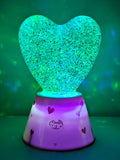 Tinc heart glitter light in pink - British product
